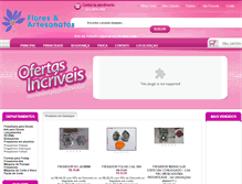 Tablet Screenshot of floreseartesanatos.com.br